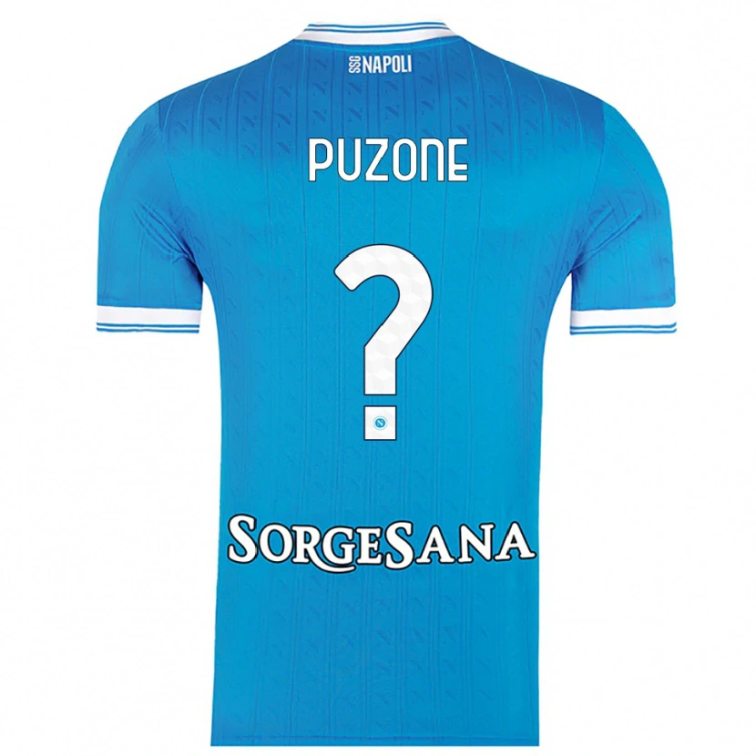 Danxen Damen Mattia Puzone #0 Himmelblau Weiß Heimtrikot Trikot 2025/26 T-Shirt