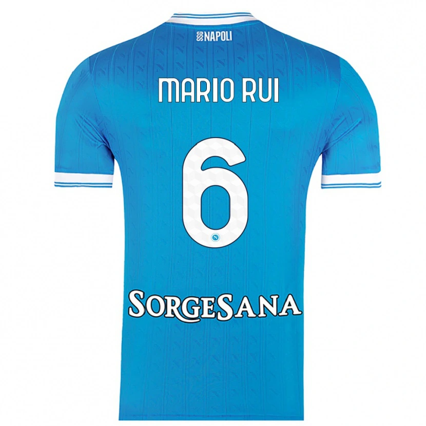 Danxen Damen Mario Rui #6 Himmelblau Weiß Heimtrikot Trikot 2025/26 T-Shirt