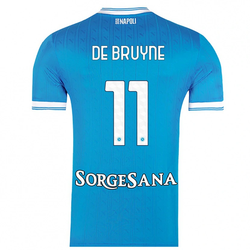 Danxen Damen Kevin De Bruyne #11 Himmelblau Weiß Heimtrikot Trikot 2025/26 T-Shirt