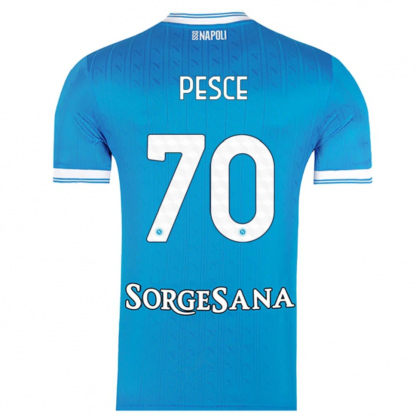 Danxen Damen Antonio Pesce #70 Himmelblau Weiß Heimtrikot Trikot 2025/26 T-Shirt