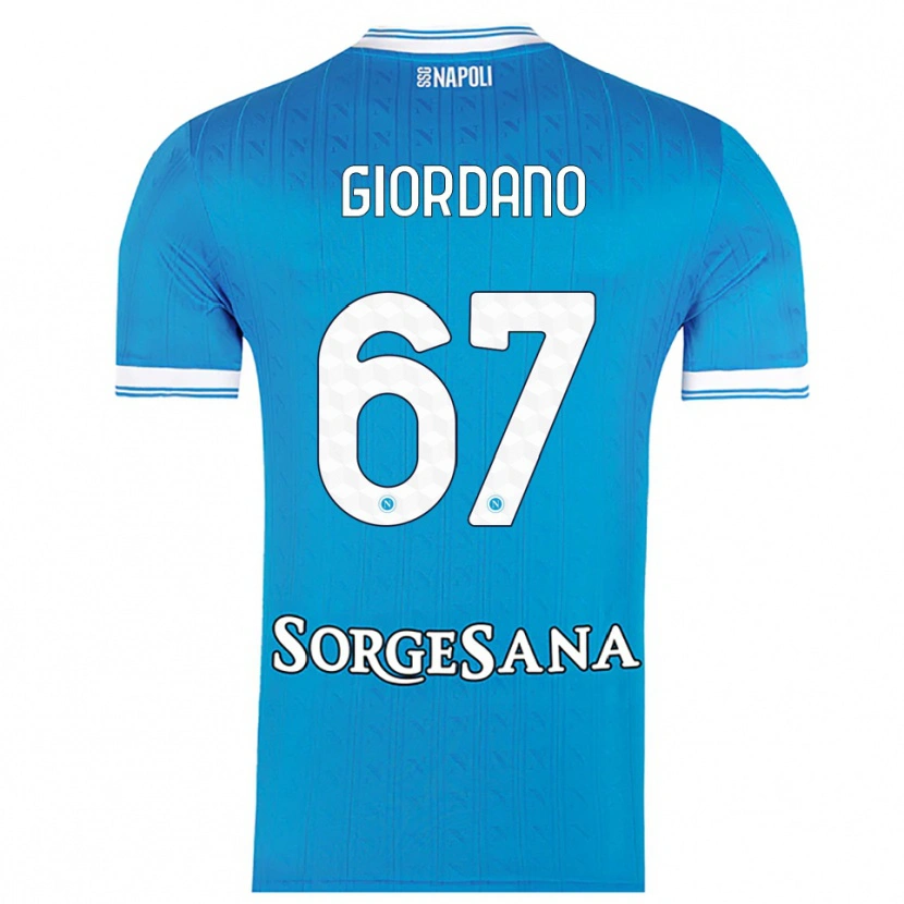 Danxen Damen Michela Giordano #67 Himmelblau Weiß Heimtrikot Trikot 2025/26 T-Shirt