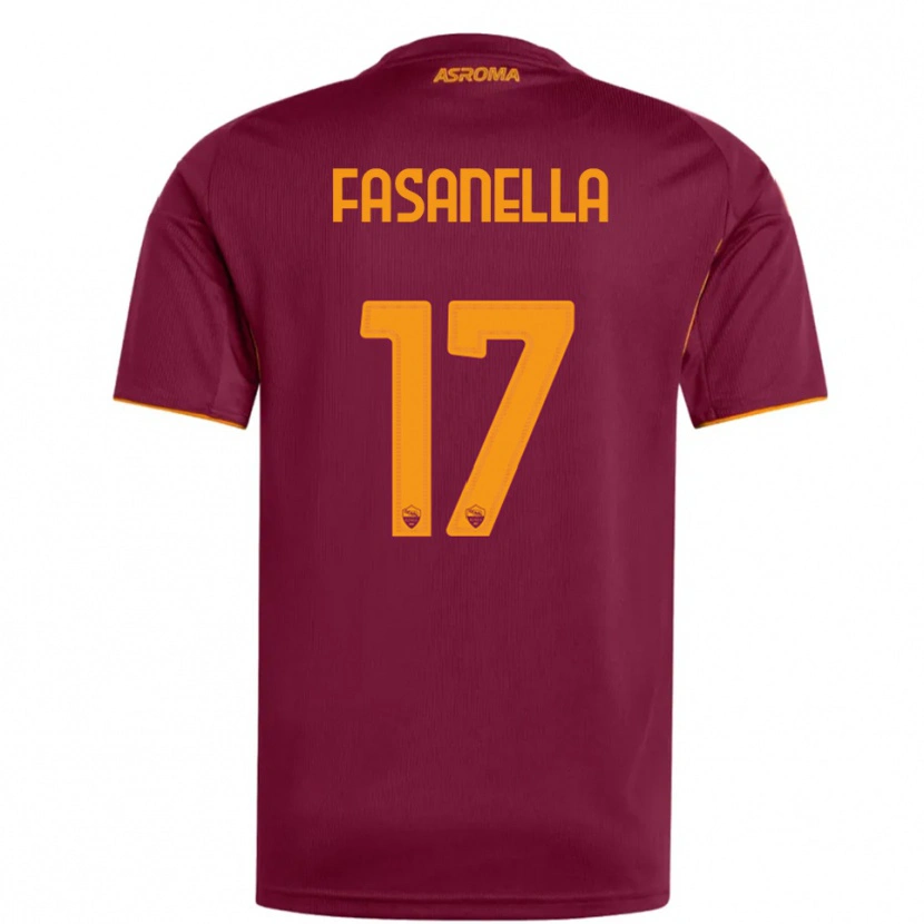 Danxen Damen Rafael Fasanella #17 Burgunderrot Orange Heimtrikot Trikot 2025/26 T-Shirt