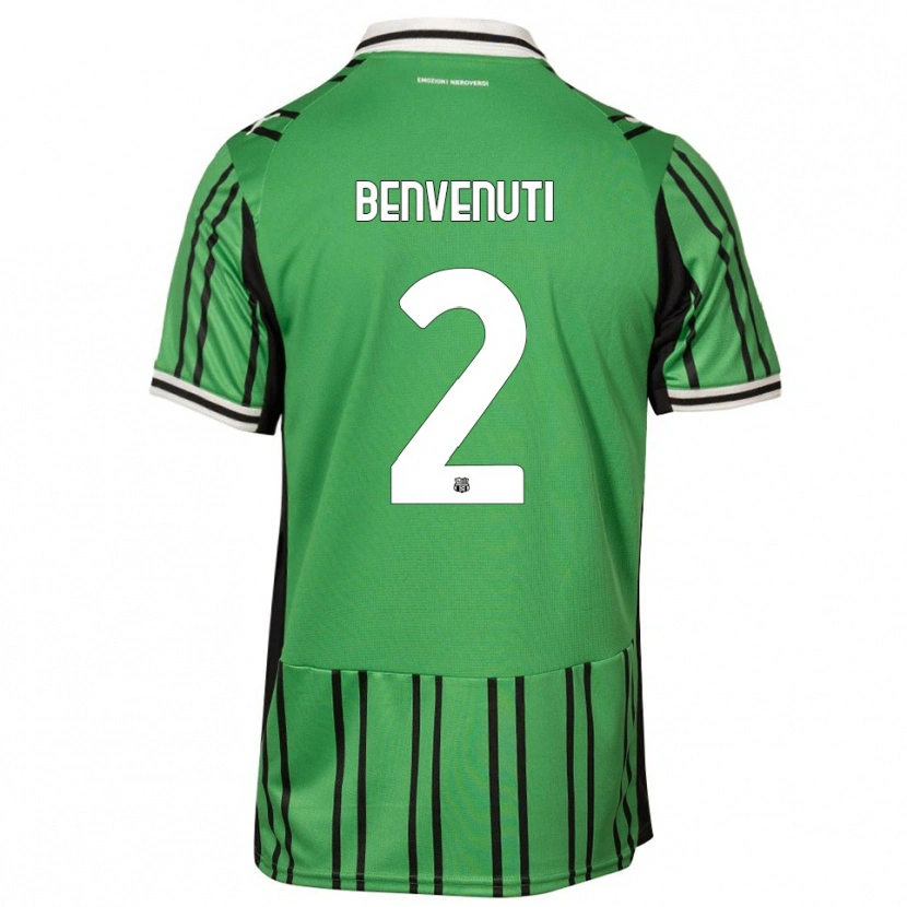 Danxen Damen Giacomo Benvenuti #2 Grün Schwarz Heimtrikot Trikot 2025/26 T-Shirt