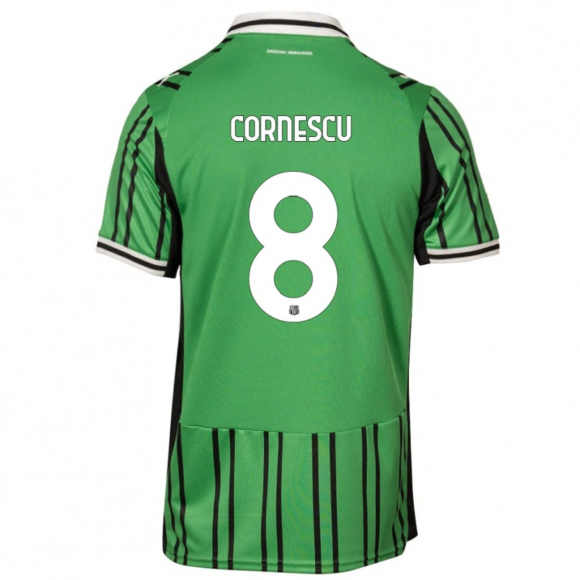 Danxen Damen Iustin Cornescu #8 Grün Schwarz Heimtrikot Trikot 2025/26 T-Shirt