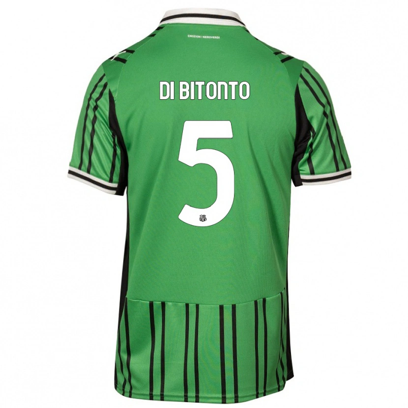 Danxen Damen Alessandro Di Bitonto #5 Grün Schwarz Heimtrikot Trikot 2025/26 T-Shirt