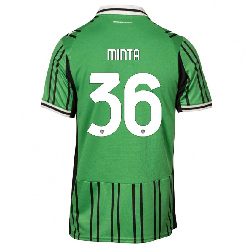 Danxen Damen Amoako Minta #36 Grün Schwarz Heimtrikot Trikot 2025/26 T-Shirt
