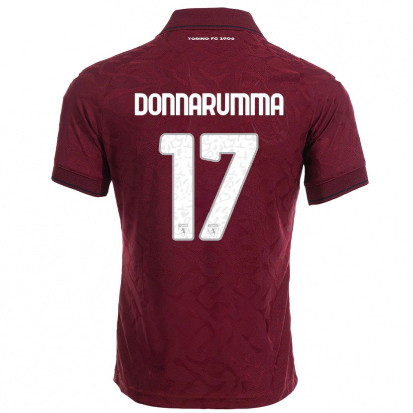 Danxen Damen Antonio Donnarumma #17 Burgunderrot Weiß Heimtrikot Trikot 2025/26 T-Shirt