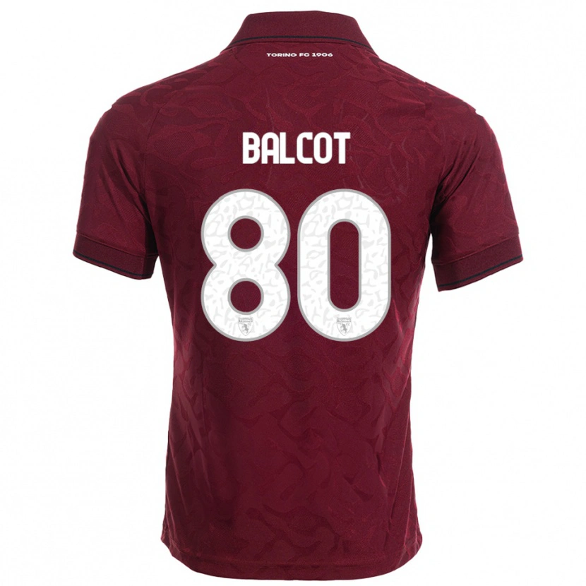 Danxen Damen Côme Bianay Balcot #80 Burgunderrot Weiß Heimtrikot Trikot 2025/26 T-Shirt