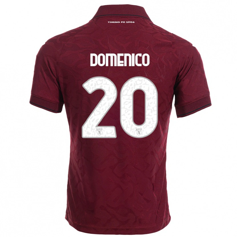 Danxen Damen Domenico Gai #20 Burgunderrot Weiß Heimtrikot Trikot 2025/26 T-Shirt