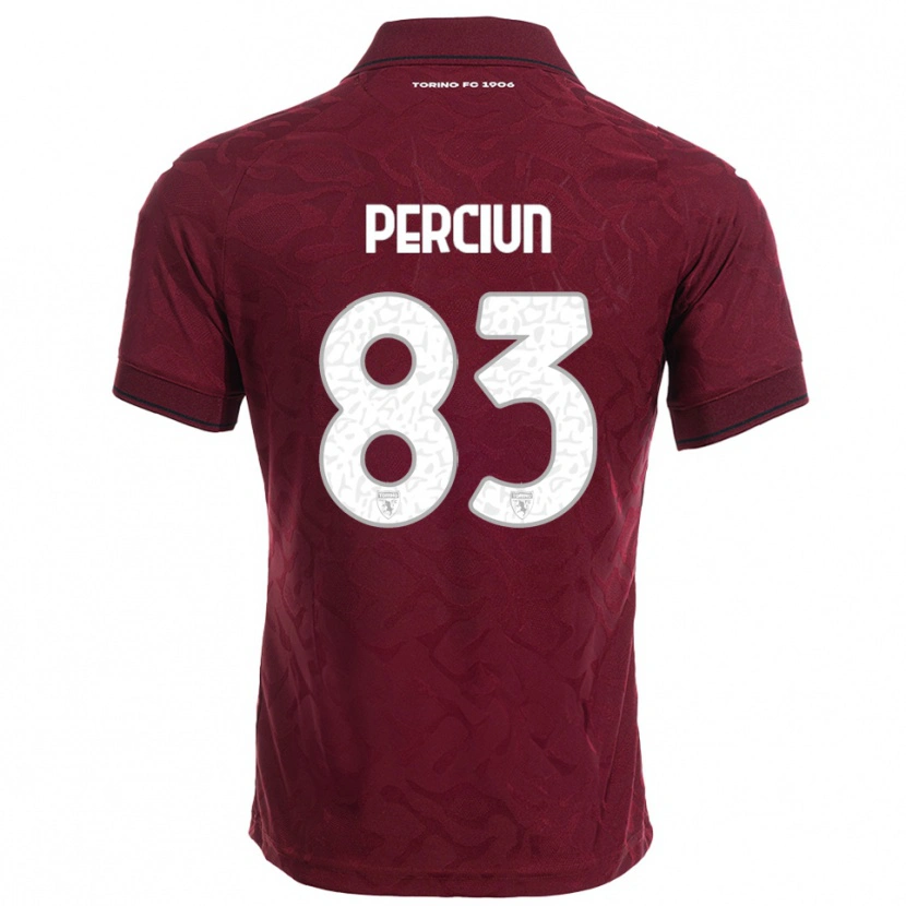 Danxen Damen Sergiu Perciun #83 Burgunderrot Weiß Heimtrikot Trikot 2025/26 T-Shirt