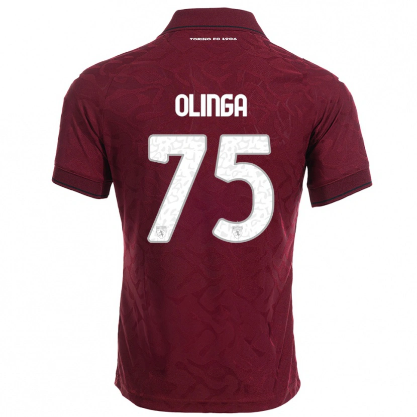 Danxen Damen Kenny Liema Olinga #75 Burgunderrot Weiß Heimtrikot Trikot 2025/26 T-Shirt