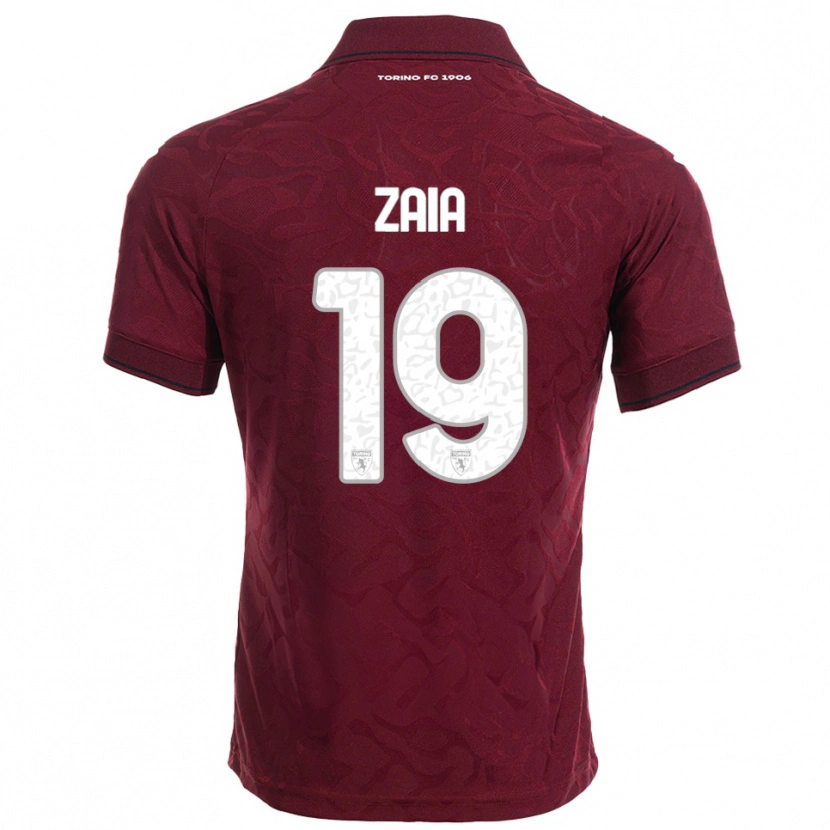 Danxen Damen Edoardo Zaia #19 Burgunderrot Weiß Heimtrikot Trikot 2025/26 T-Shirt