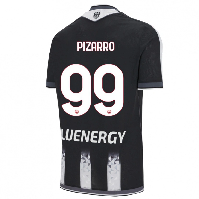 Danxen Damen Damián Pizarro #99 Schwarz Weiß Heimtrikot Trikot 2025/26 T-Shirt