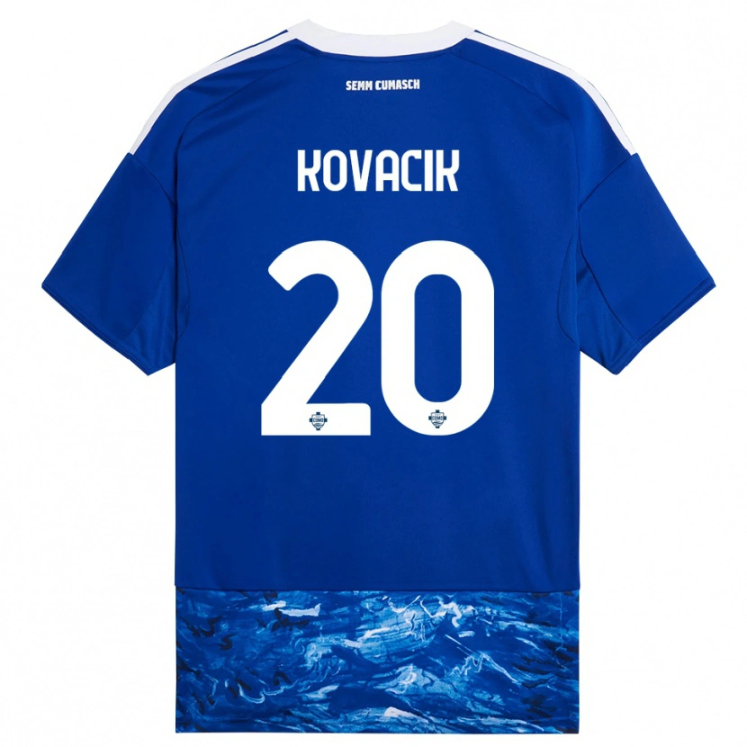 Danxen Damen Peter Kovacik #20 Blau Weiß Heimtrikot Trikot 2025/26 T-Shirt
