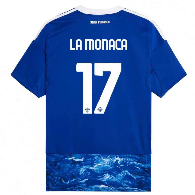 Danxen Damen Michael La Monaca #17 Blau Weiß Heimtrikot Trikot 2025/26 T-Shirt