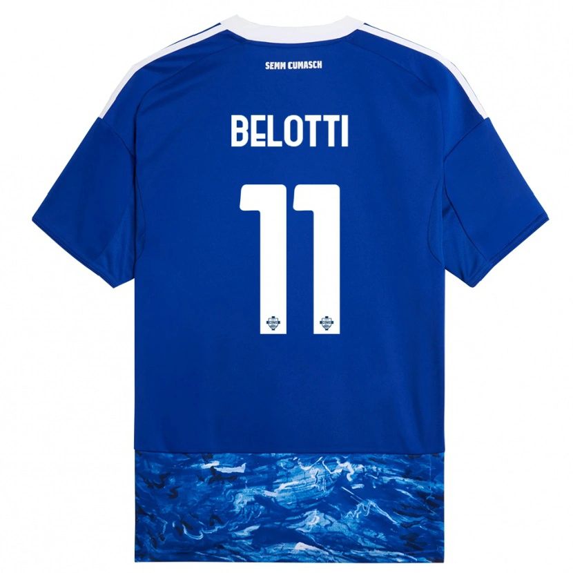 Danxen Damen Andrea Belotti #11 Blau Weiß Heimtrikot Trikot 2025/26 T-Shirt