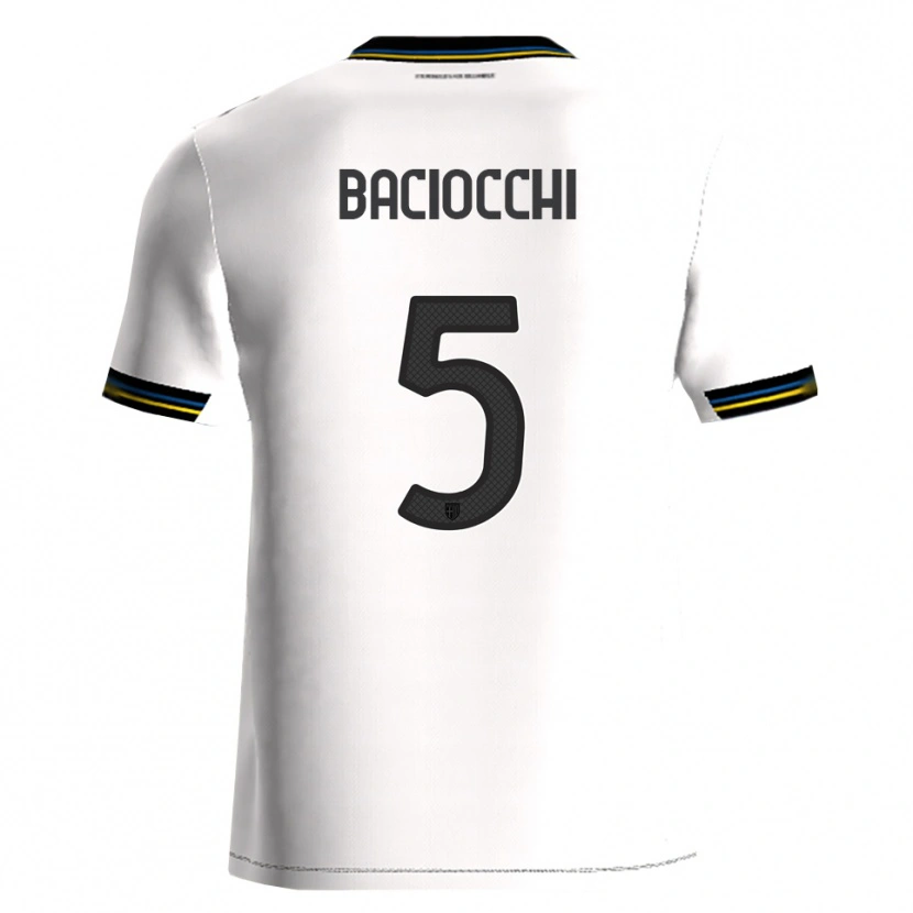 Danxen Damen Giulio Baciocchi #5 Weiß Schwarz Heimtrikot Trikot 2025/26 T-Shirt