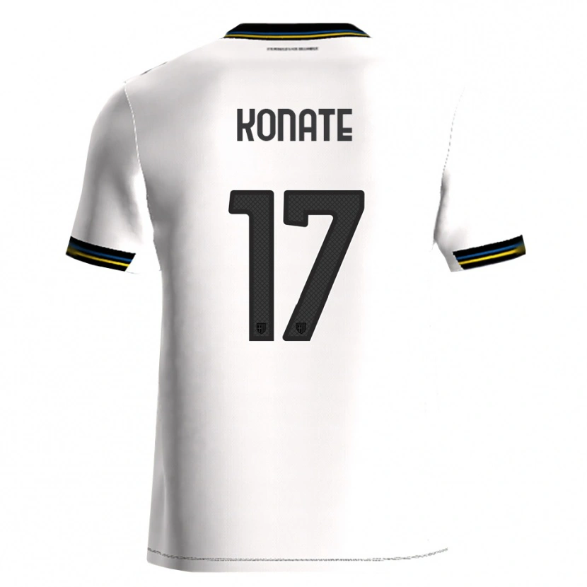 Danxen Damen Abdou-Salam Konate #17 Weiß Schwarz Heimtrikot Trikot 2025/26 T-Shirt