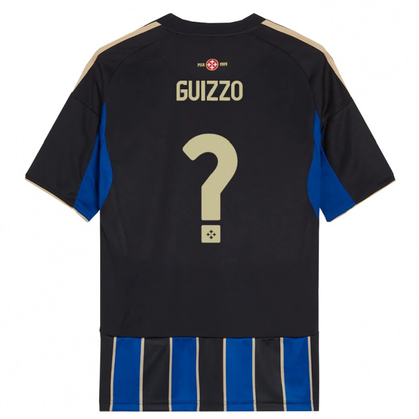 Danxen Damen Tommaso Guizzo #0 Schwarz Blau Heimtrikot Trikot 2025/26 T-Shirt