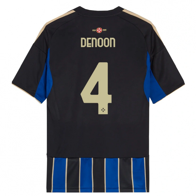 Danxen Damen Daniel Denoon #4 Schwarz Blau Heimtrikot Trikot 2025/26 T-Shirt