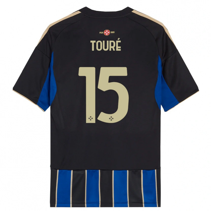 Danxen Damen Idrissa Touré #15 Schwarz Blau Heimtrikot Trikot 2025/26 T-Shirt