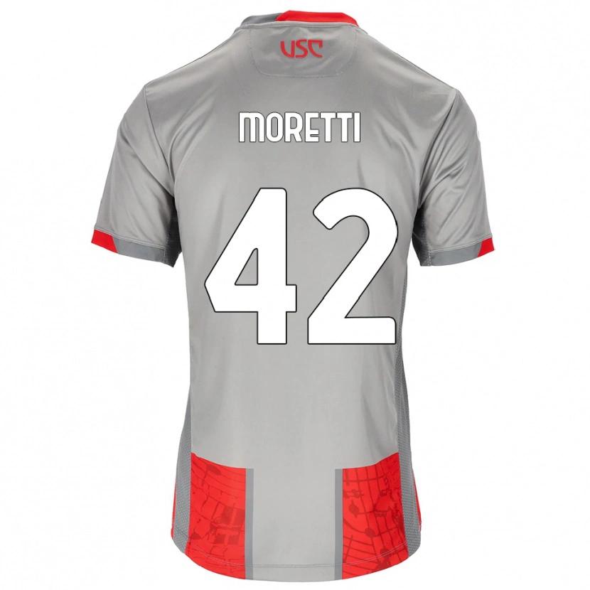 Danxen Damen Lorenzo Moretti #42 Rot Grau Heimtrikot Trikot 2025/26 T-Shirt