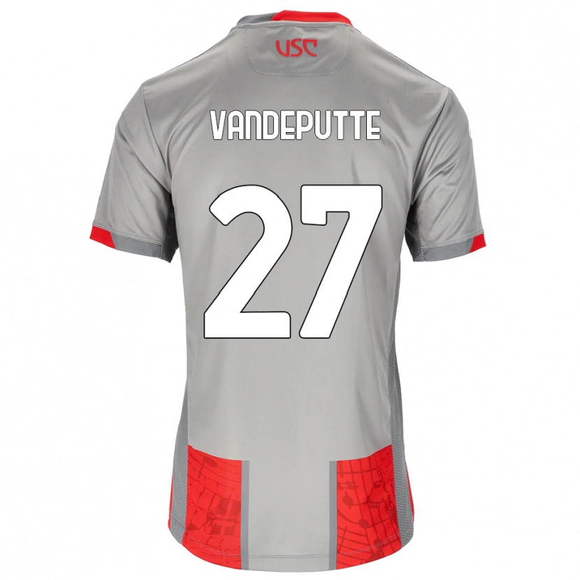 Danxen Damen Jari Vandeputte #27 Rot Grau Heimtrikot Trikot 2025/26 T-Shirt