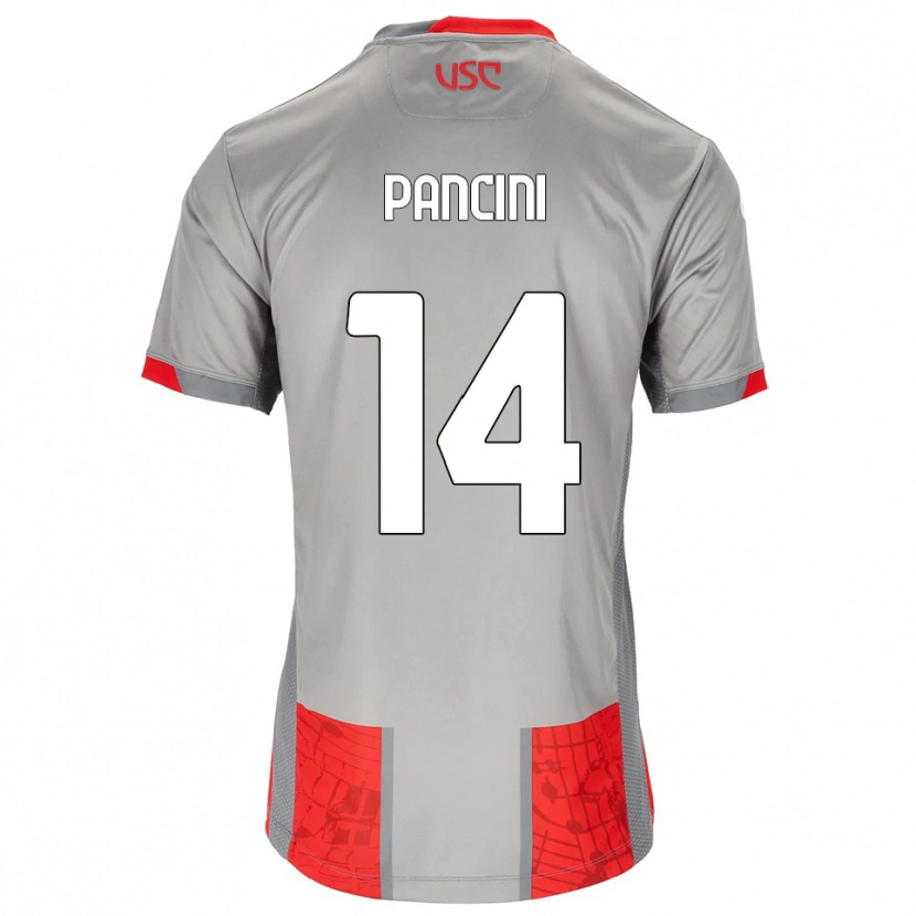 Danxen Damen Alex Pancini #14 Rot Grau Heimtrikot Trikot 2025/26 T-Shirt