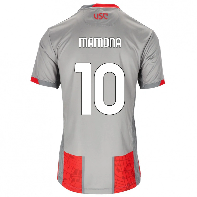 Danxen Damen Blue Mamona #10 Rot Grau Heimtrikot Trikot 2025/26 T-Shirt