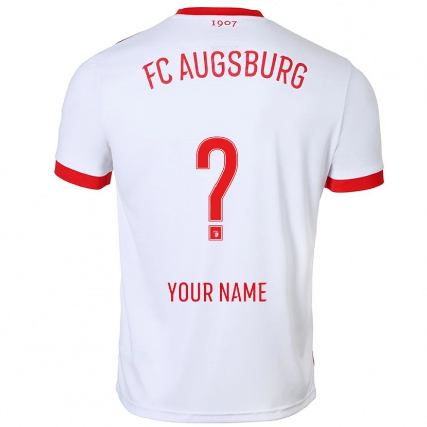 Danxen Damen Ihren Namen #0 Weiß Rot Heimtrikot Trikot 2025/26 T-Shirt