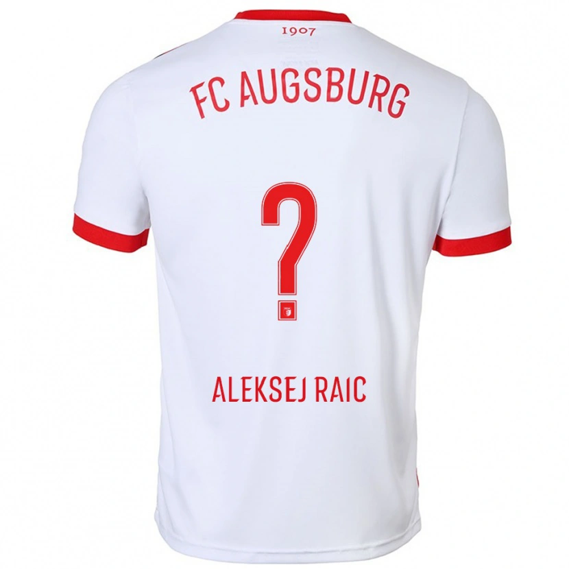 Danxen Damen Neven Aleksej Raic #0 Weiß Rot Heimtrikot Trikot 2025/26 T-Shirt