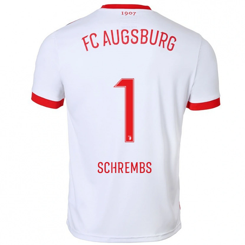 Danxen Damen Luis Schrembs #1 Weiß Rot Heimtrikot Trikot 2025/26 T-Shirt