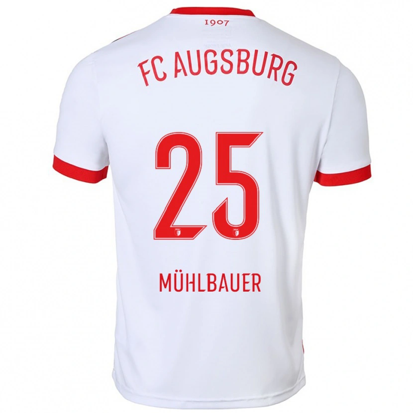 Danxen Damen Simon Mühlbauer #25 Weiß Rot Heimtrikot Trikot 2025/26 T-Shirt