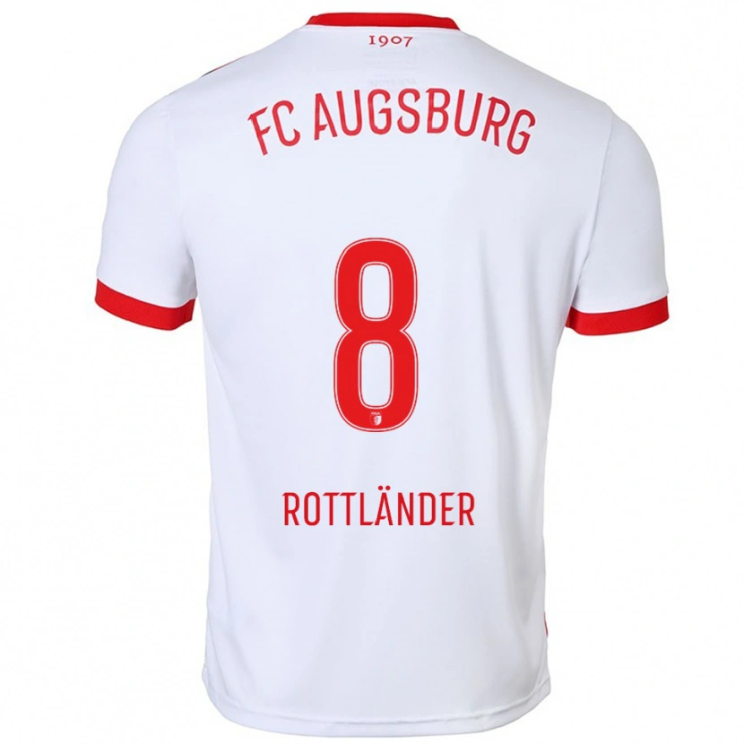 Danxen Damen Amelie Rottländer #8 Weiß Rot Heimtrikot Trikot 2025/26 T-Shirt