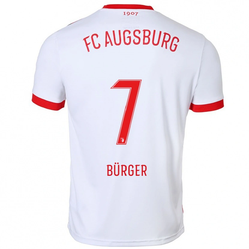 Danxen Damen Anja Bürger #7 Weiß Rot Heimtrikot Trikot 2025/26 T-Shirt