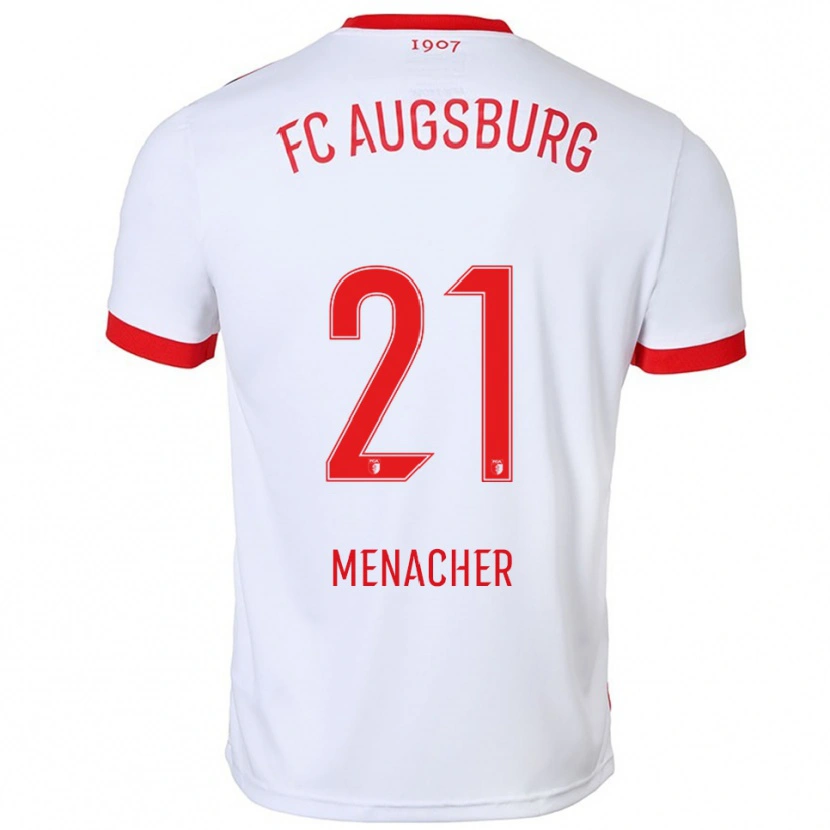 Danxen Damen Anton Menacher #21 Weiß Rot Heimtrikot Trikot 2025/26 T-Shirt