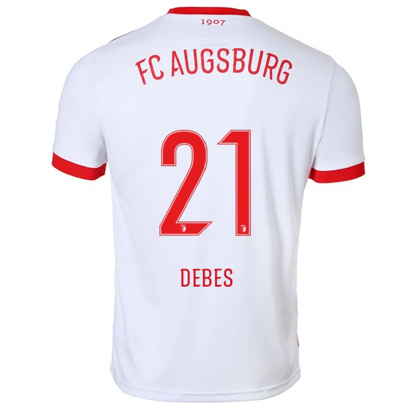 Danxen Damen Magdalena Debes #21 Weiß Rot Heimtrikot Trikot 2025/26 T-Shirt