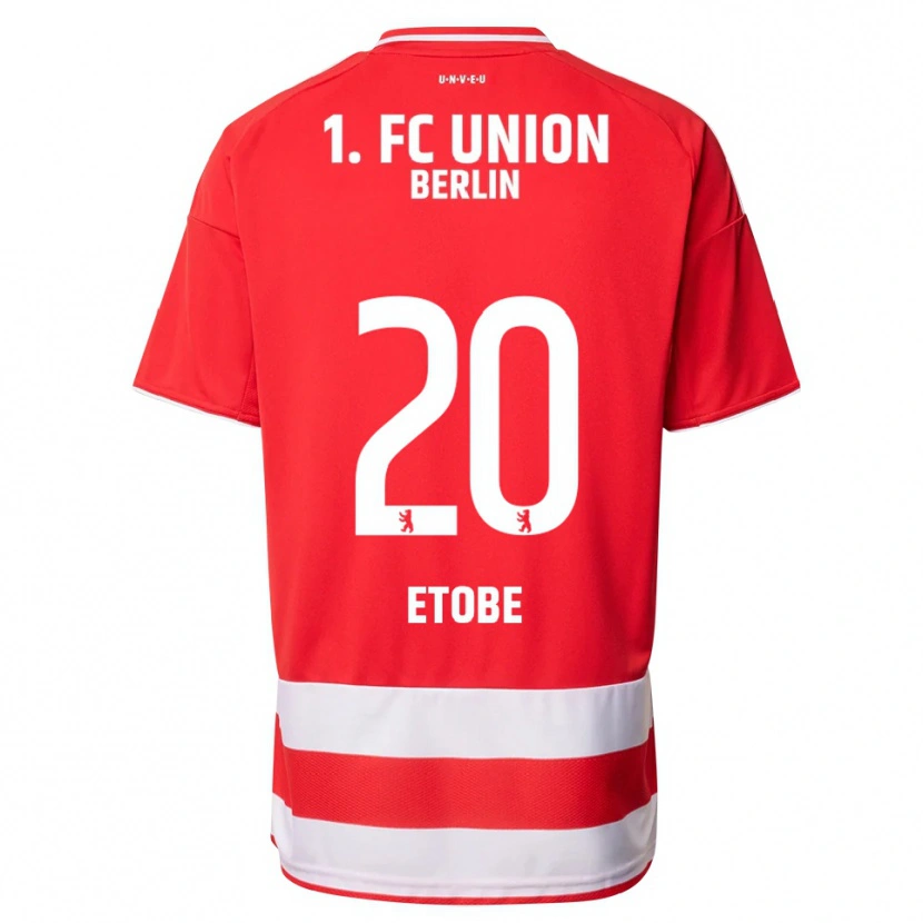 Danxen Damen Michael Etobe #20 Rot Weiß Heimtrikot Trikot 2025/26 T-Shirt
