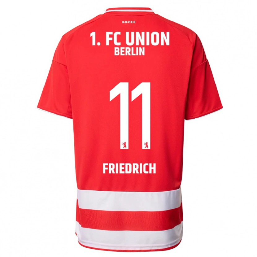 Danxen Damen Julien Friedrich #11 Rot Weiß Heimtrikot Trikot 2025/26 T-Shirt