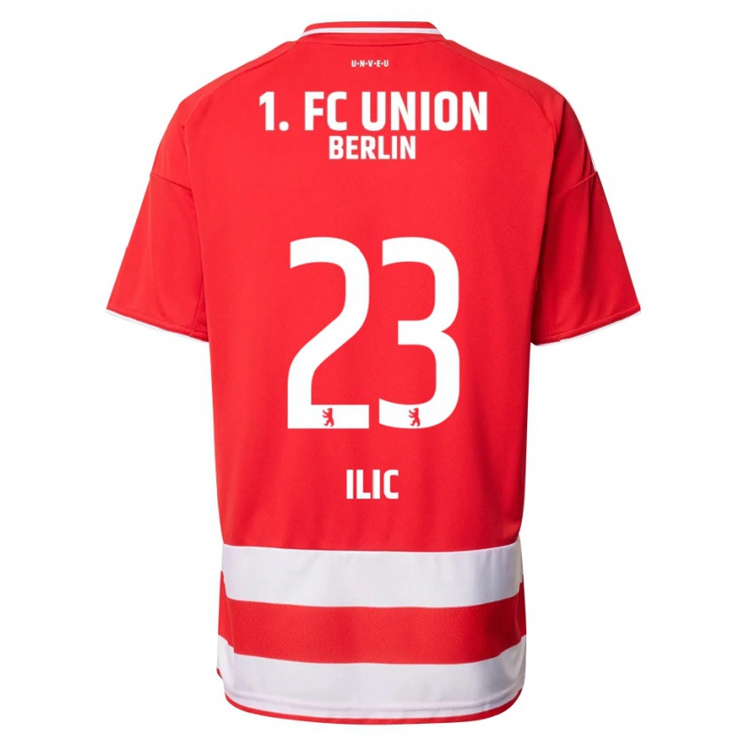 Danxen Damen Andrej Ilic #23 Rot Weiß Heimtrikot Trikot 2025/26 T-Shirt