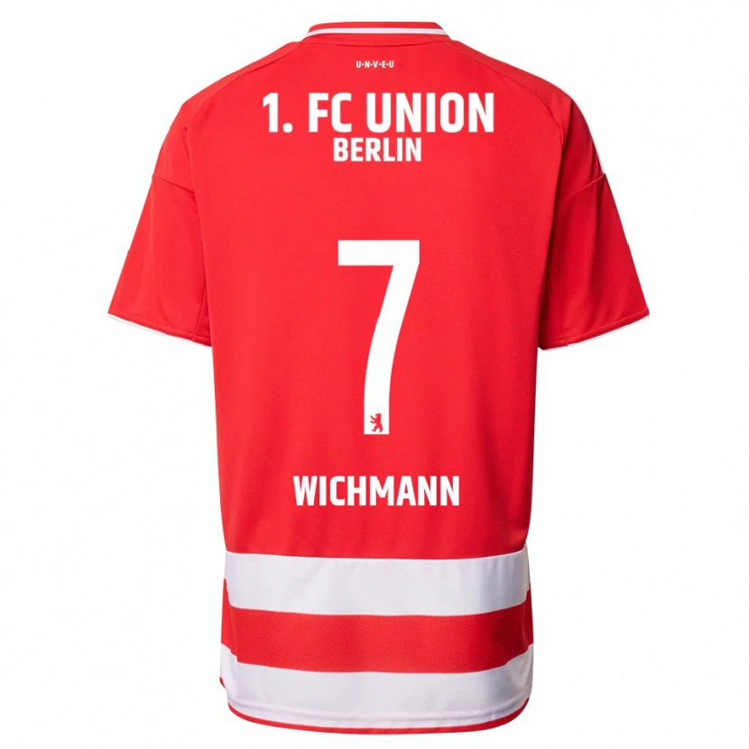 Danxen Damen Julius Wichmann #7 Rot Weiß Heimtrikot Trikot 2025/26 T-Shirt