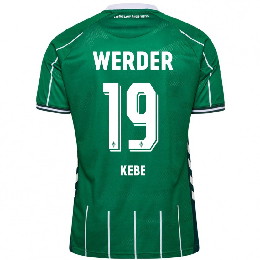 Danxen Damen David Kébé #19 Grün Weiß Heimtrikot Trikot 2025/26 T-Shirt