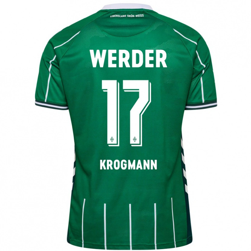 Danxen Damen Avid Krogmann #17 Grün Weiß Heimtrikot Trikot 2025/26 T-Shirt