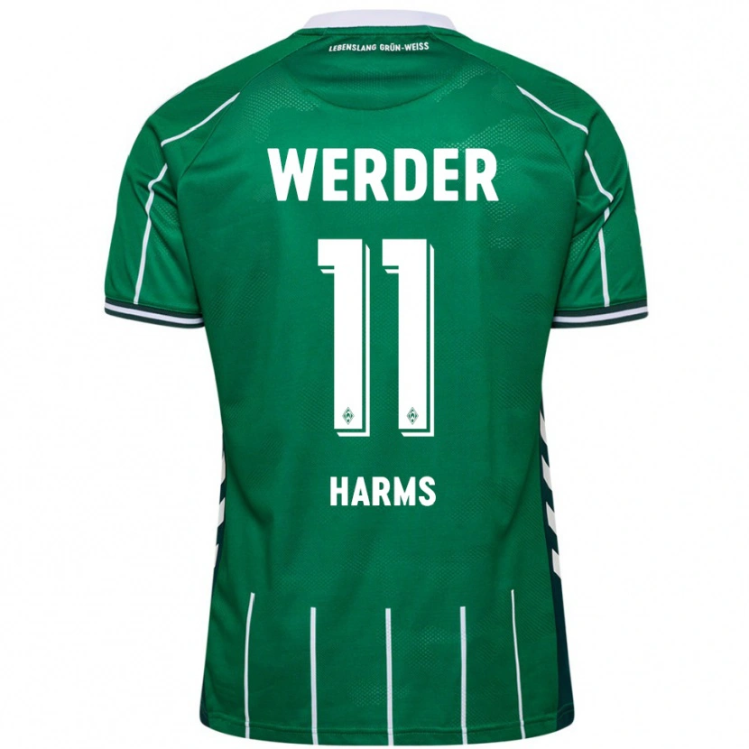 Danxen Damen Noah Harms #11 Grün Weiß Heimtrikot Trikot 2025/26 T-Shirt