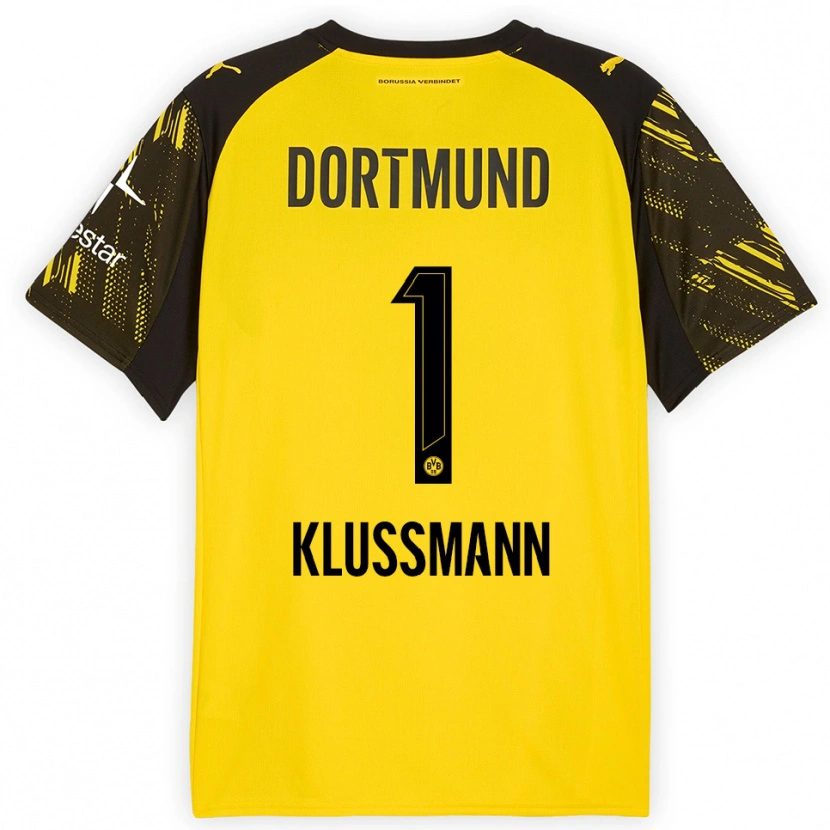 Danxen Damen Leon Klußmann #1 Gelb Schwarz Heimtrikot Trikot 2025/26 T-Shirt