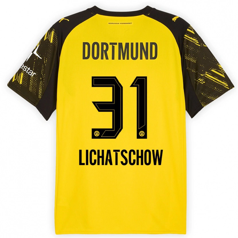Danxen Damen Deniese Lichatschow #31 Gelb Schwarz Heimtrikot Trikot 2025/26 T-Shirt