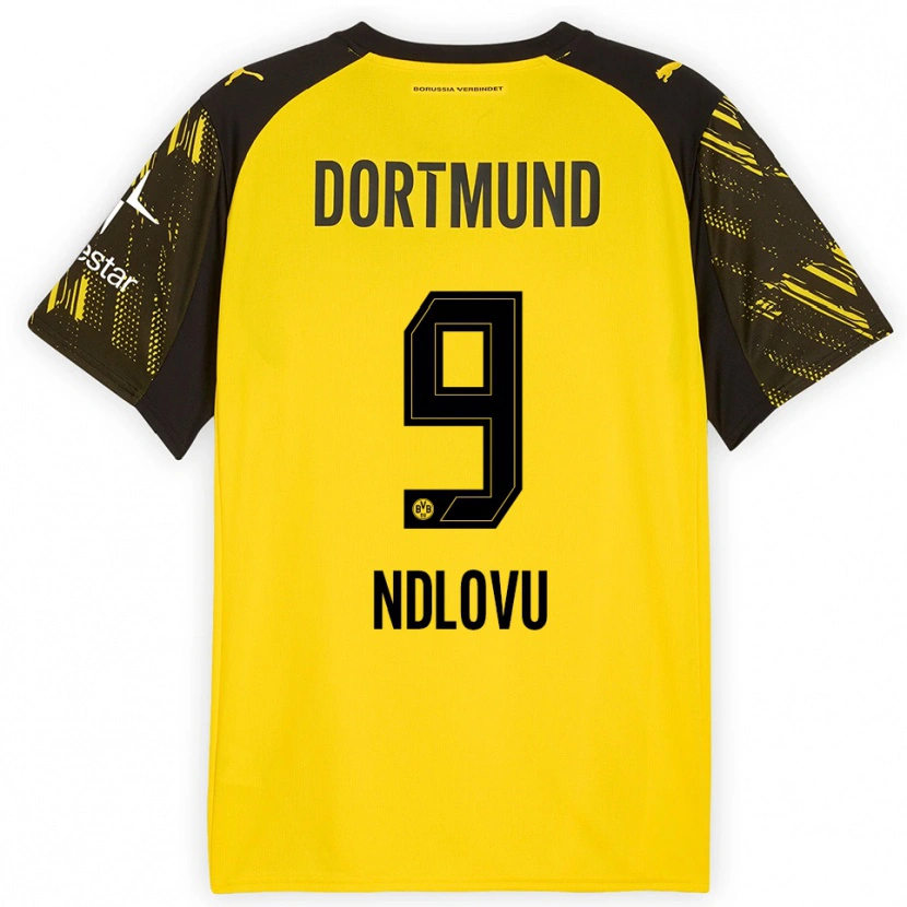 Danxen Damen Desmond Ndlovu #9 Gelb Schwarz Heimtrikot Trikot 2025/26 T-Shirt