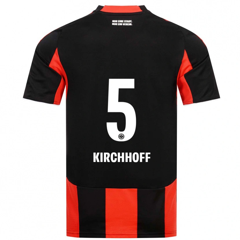 Danxen Damen Benjamin Kirchhoff #5 Schwarz Rot Heimtrikot Trikot 2025/26 T-Shirt