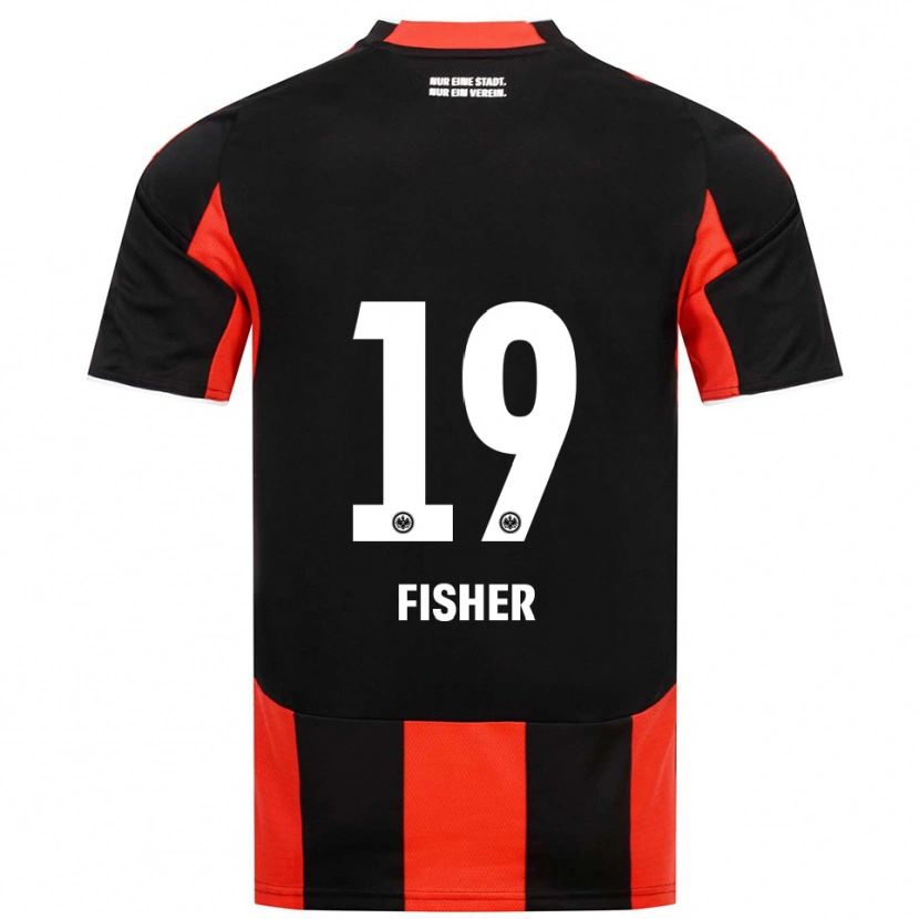 Danxen Damen Ben-Luca Fisher #19 Schwarz Rot Heimtrikot Trikot 2025/26 T-Shirt