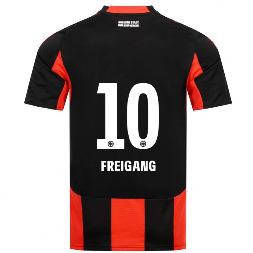 Danxen Damen Laura Freigang #10 Schwarz Rot Heimtrikot Trikot 2025/26 T-Shirt